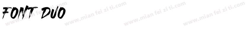 FONT DUO字体转换